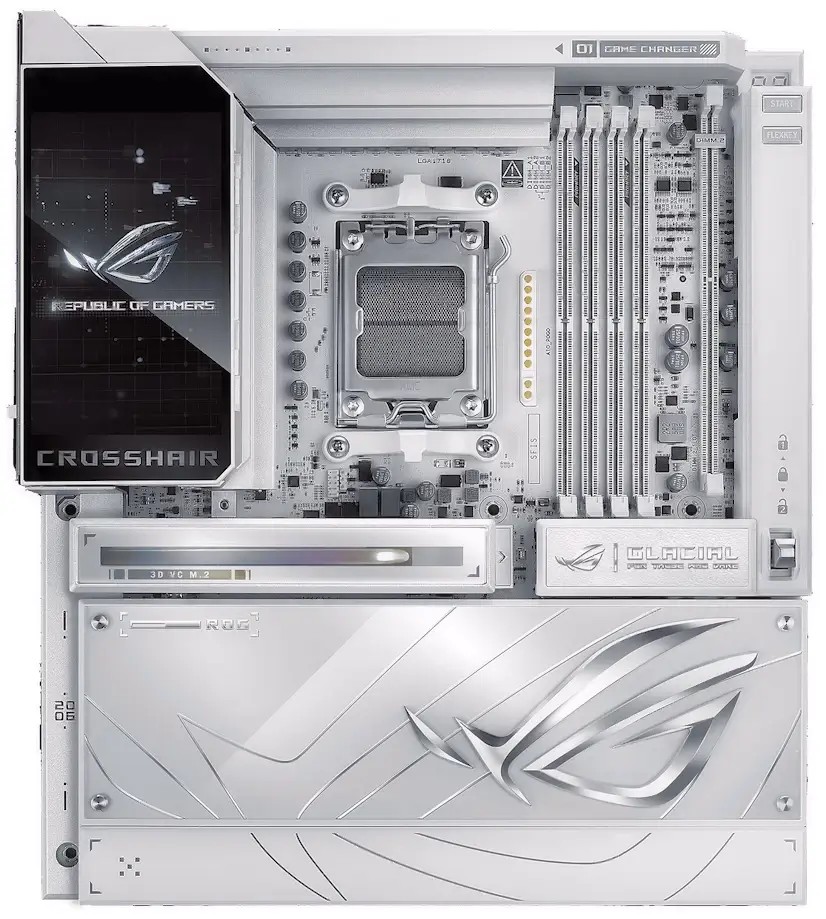 Montaje Placa Base ASUS ROG CROSSHAIR X870E GLACIAL El Plantío Moncloa-Aravaca El Plantío Moncloa-Aravaca PC - Montaje Placa Base ASUS ROG CROSSHAIR X870E GLACIAL El Plantío Moncloa-Aravaca